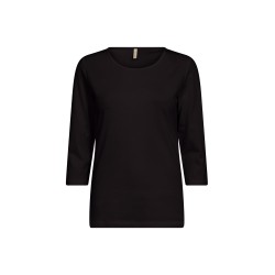 SOYACONCEPT Basis 3/4 T-shirt - Sort