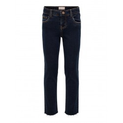 KIDS ONLY Emily Raw Jeans - Medium Blue Denim