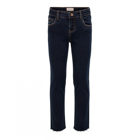 KIDS ONLY Emily Raw Jeans - Medium Blue Denim