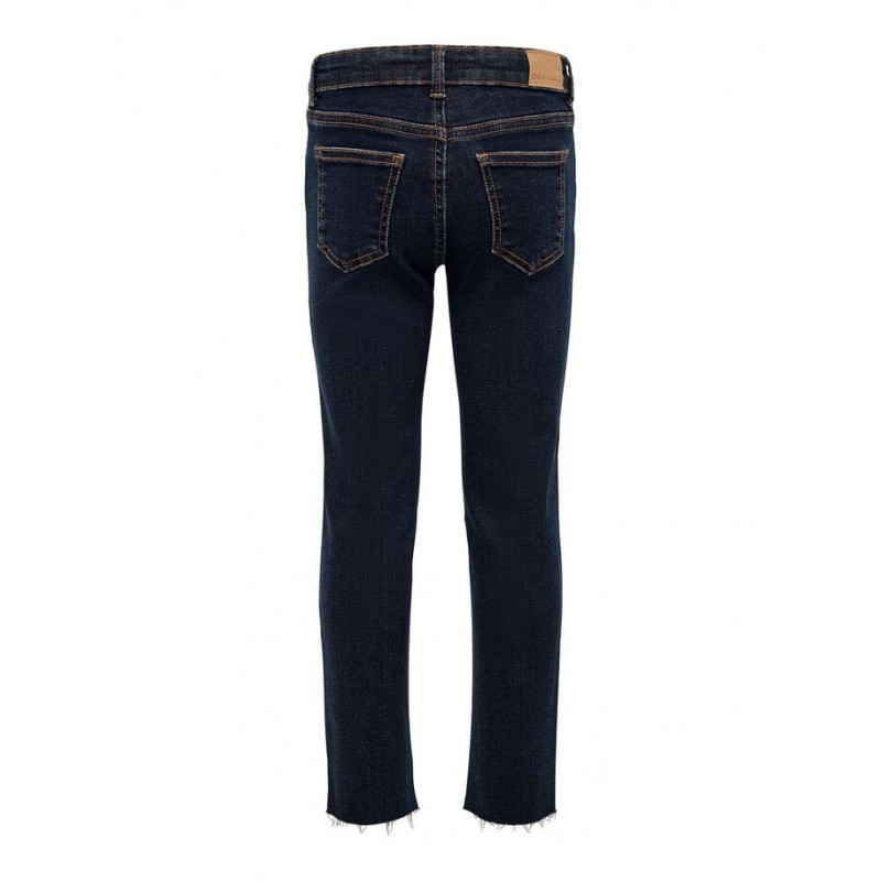 KIDS ONLY Emily Raw Jeans - Medium Blue Denim