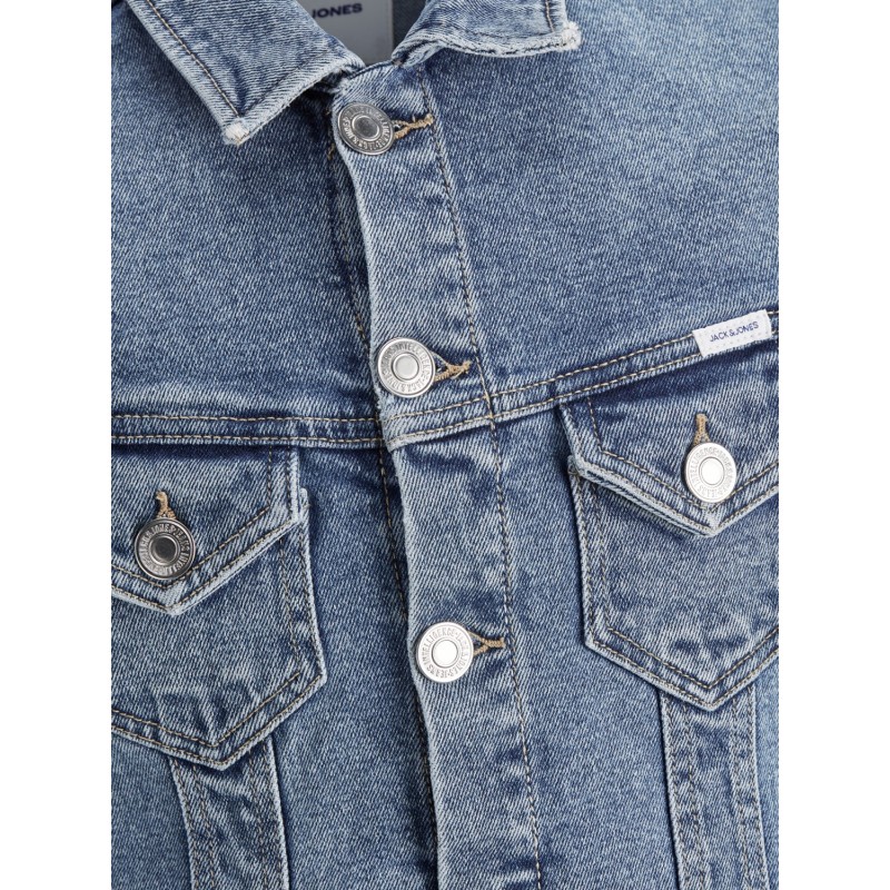 JACK & JONES Junior Stretch Denim Jakke - Medium Blue Denim