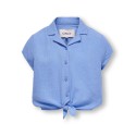 KIDS ONLY Thyra Capsleeve Knot Shirt Vævet - Blissful Blue