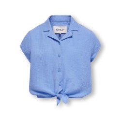 KIDS ONLY Thyra Capsleeve Knot Shirt Vævet - Blissful Blue