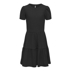 KIDS ONLY Nella S/S Kjole Jrs - Sort