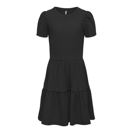KIDS ONLY Nella S/S Kjole Jrs - Sort
