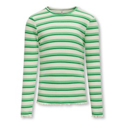 KIDS ONLY Evig Langærmet Rib Top Jrs - Cloud Dancer