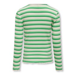 KIDS ONLY Evig Langærmet Rib Top Jrs - Cloud Dancer