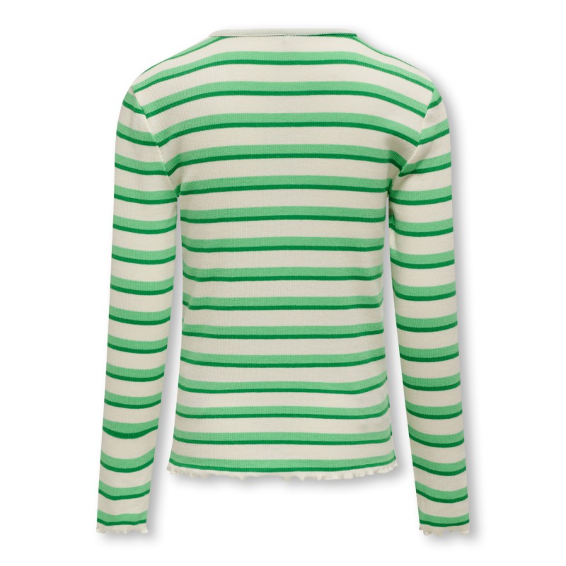 KIDS ONLY Evig Langærmet Rib Top Jrs - Cloud Dancer