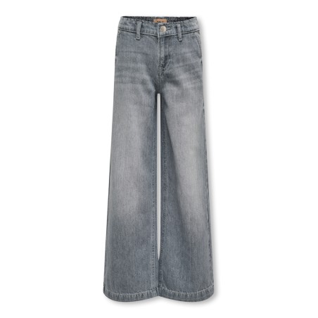 KIDS ONLY Comet Brede Leg Denim Mat624 - Medium Grey Denim