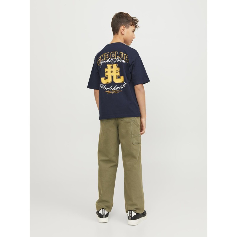 JACK & JONES JUNIOR Jorcole Back Print Tee Kortærmet Volume Junior - Navy Blazer