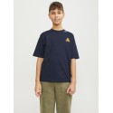 JACK & JONES JUNIOR Jorcole Back Print Tee Kortærmet Volume Junior - Navy Blazer