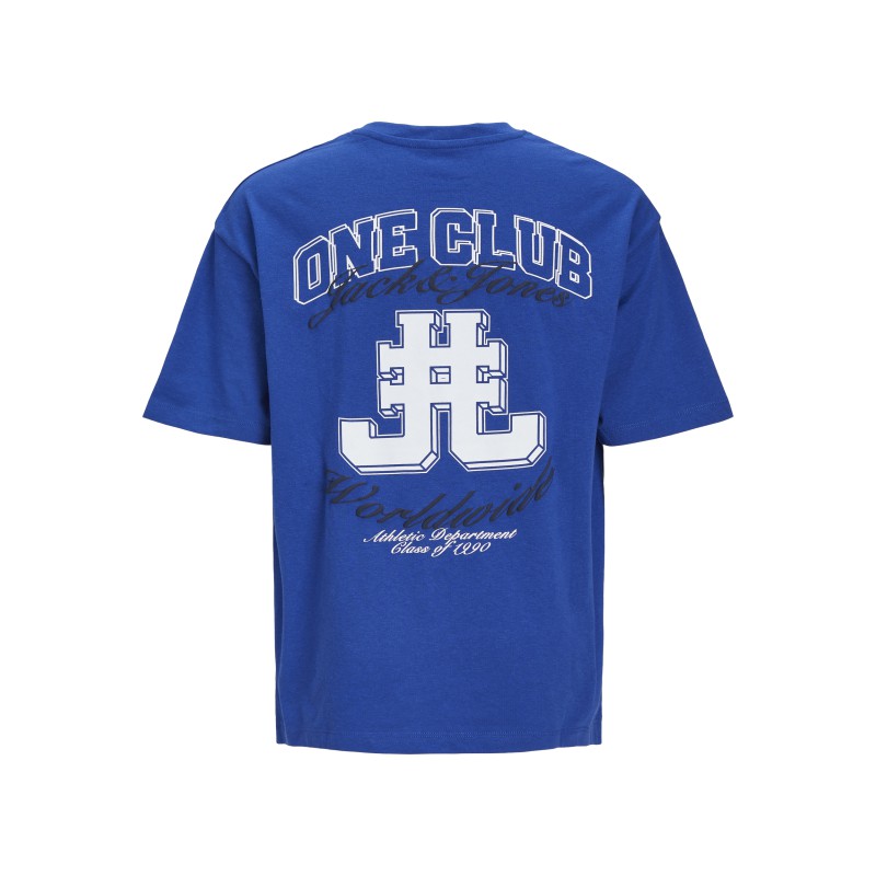 JACK & JONES Junior Cole Back Print T-shirt - Mazarine Blue