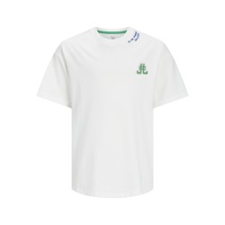 JACK & JONES Junior Cole Back Print T-shirt - Cloud Dancer