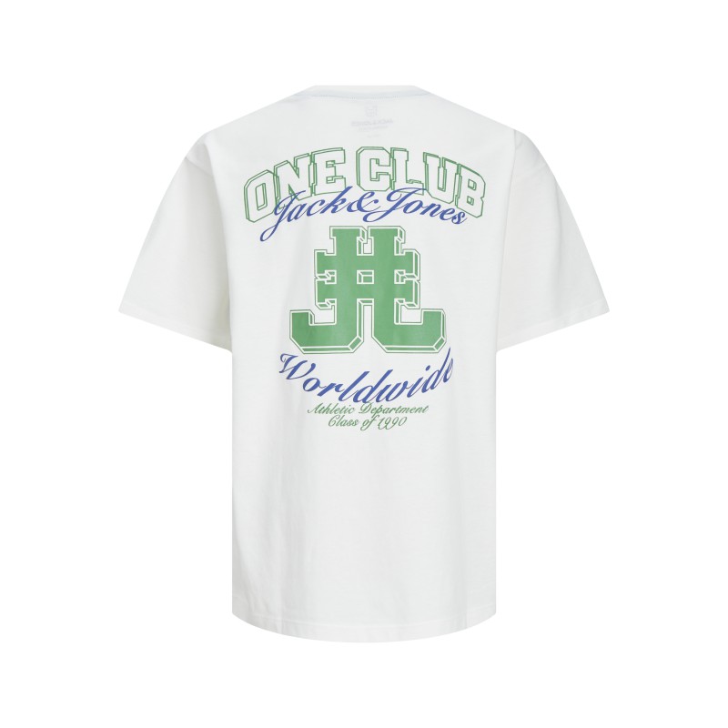 JACK & JONES Junior Cole Back Print T-shirt - Cloud Dancer