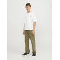 JACK & JONES Junior Cole Back Print T-shirt - Cloud Dancer