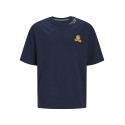 JACK & JONES Junior Cole Back Print T-shirt - Navy Blazer