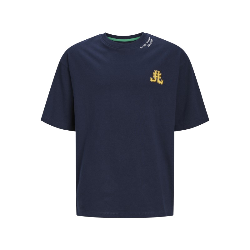 JACK & JONES Junior Cole Back Print T-shirt - Navy Blazer