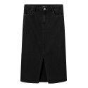 LMTD Nece Denim Lang Nederdel - Sort Denim