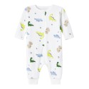 NAME IT Baby/Mini Dino Natdragt Lynlås - Bright White