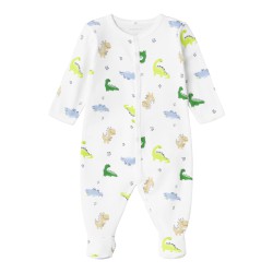 NAME IT Baby Dino Natdragt - Bright Hvid