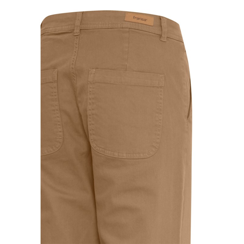 FRANSA Twill Hanna Bukser - Coca Mocha