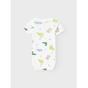 NAME IT Baby/Mini Dino S/S Body 2-Pak - Laurel Wreath