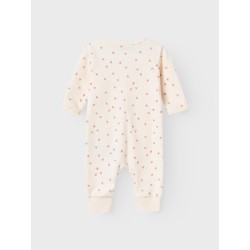 NAME IT Baby/Mini Hjerte Natdragt M. Lynlås - Buttercream