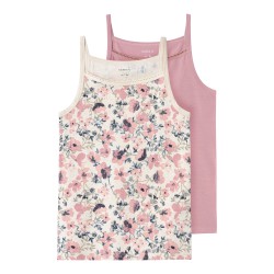 NAME IT Kids Camisole Stroptop 2-Pak - Nostalgia Rose