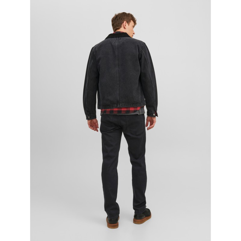 JACK & JONES Iclark Jjevan Ge 598 - Sort Denim