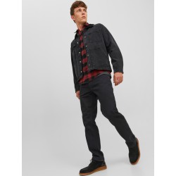 JACK & JONES Iclark Jjevan Ge 598 - Sort Denim