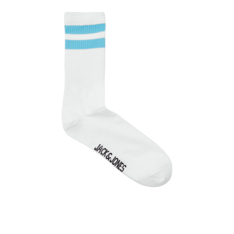 JACK & JONES Jaceli Stripes Tennis Socks 5 Pack - Hvid
