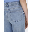 ONLY Madison Blush Højtaljede Wide Denim - Light Blue Denim