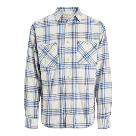 JACK & JONES Michael L/S Overskjorte - Whisper White