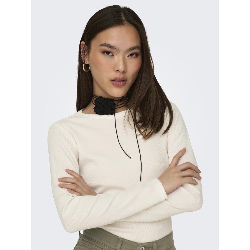 JDY Solar L/S Bluse - Cloud Dancer