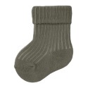 NAME IT Baby Nobbu Rib Strik Sokker - Dusty Olive