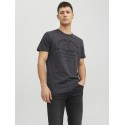 JACK & JONES Ejeans Tee Kortærmet O-Neck  23/24 - Dark Grey Melange