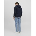 JACK & JONES Ebradley Sweat Hood - Navy Blazer