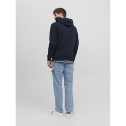 JACK & JONES Ebradley Sweat Hood - Navy Blazer