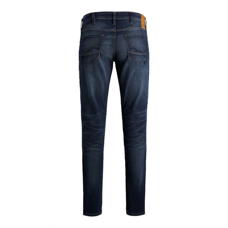 JACK & JONES PLUS Glenn Jeans - Super Soft - Dark Blue Denim