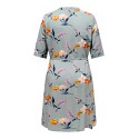 ONLY CARMAKOMA Nova Life 3/4 V-Neck Blk Kjole - Chinois Green