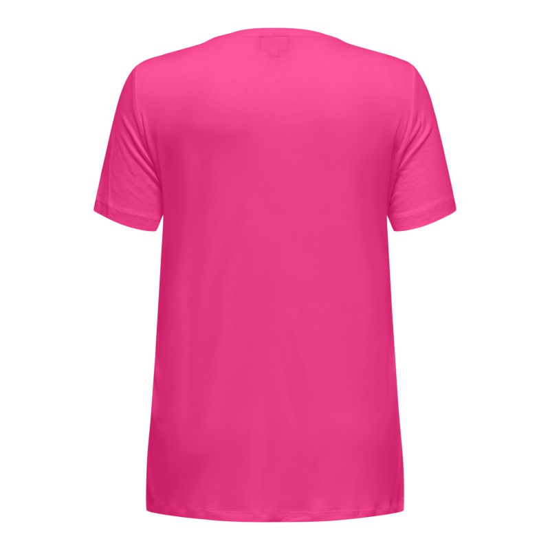 ONLY CARMAKOMA Ketty Life Kortærmet Mix Reg Tee Jrs - Raspberry Rose