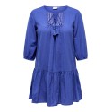 ONLY CARMAKOMA Vinnie 3/4 Lace Tunic Vævet - Dazzling Blue
