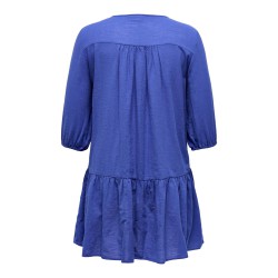 ONLY CARMAKOMA Vinnie 3/4 Lace Tunic Vævet - Dazzling Blue