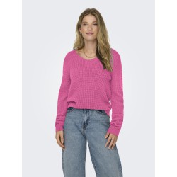 JDY Ellen L/S Strik Pullover - Ibis Rose