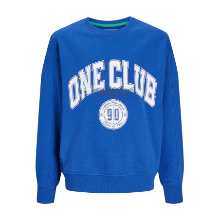 JACK & JONES JUNIOR Jorcole Volume Sweat Crew Neck Junior - Mazarine Blue