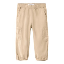 NAME IT Mini Bella Baggy Twill Bukser - Safari