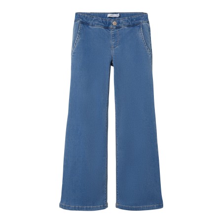 NAME IT Kids Salli Brede Jeans  - Light Blue Denim