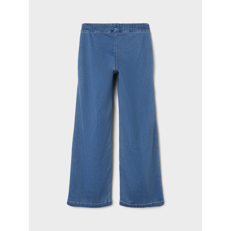 NAME IT KIDS pige - Salli Brede Jeans  - Light Blue Denim