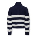 KIDS ONLY Newbella L/S Lynlås Strik  - Cloud Dancer