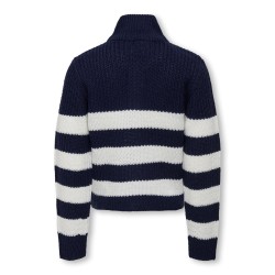 KIDS ONLY Newbella L/S Lynlås Strik  - Cloud Dancer